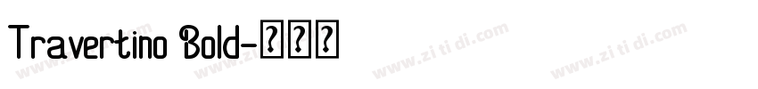 Travertino Bold字体转换